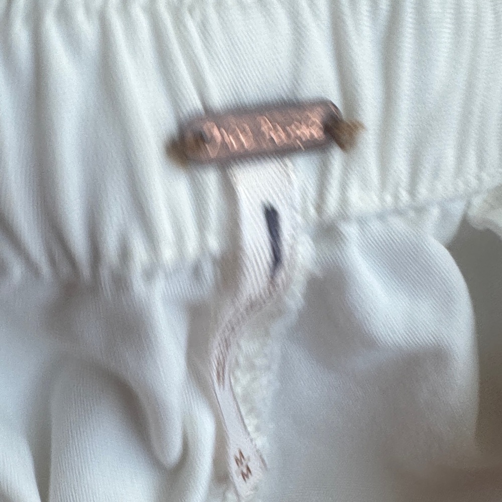 Free People White Ruched Hem Drawstring Joggers - Picture 2 of 10